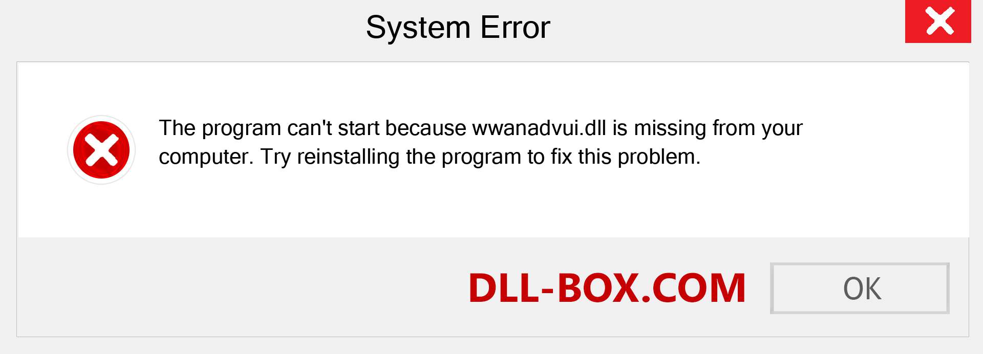  wwanadvui.dll file is missing?. Download for Windows 7, 8, 10 - Fix  wwanadvui dll Missing Error on Windows, photos, images