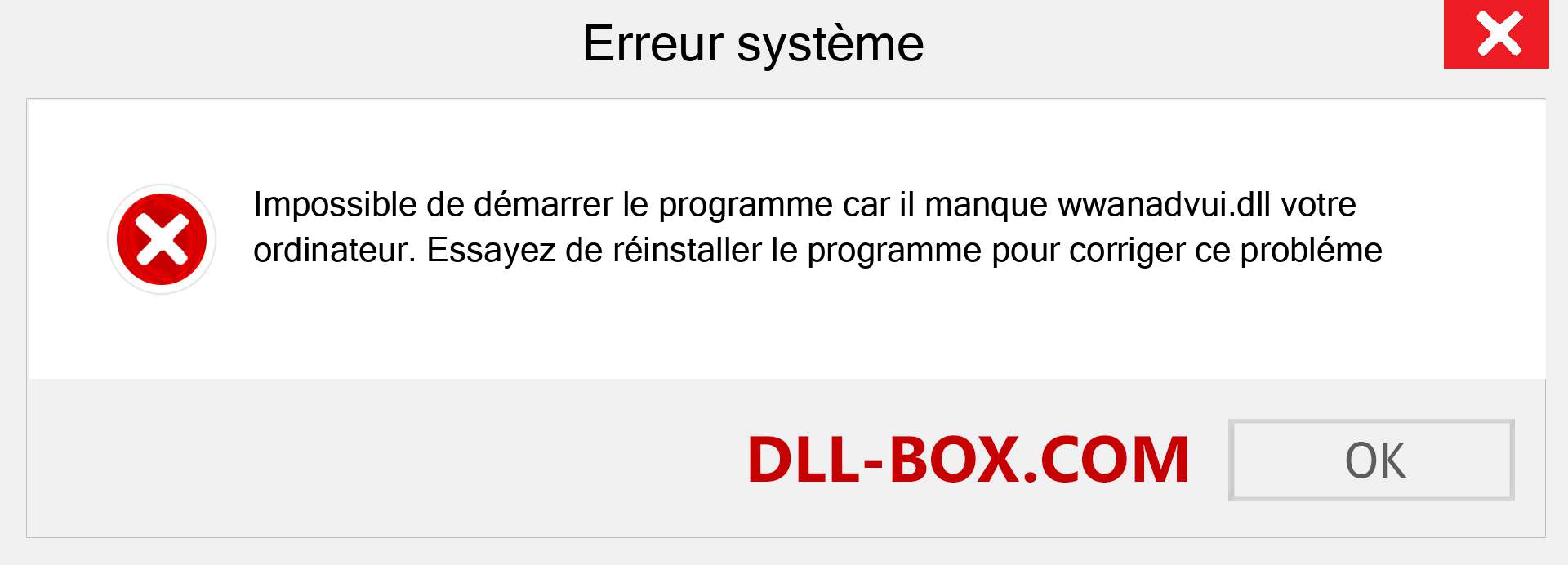 Le fichier wwanadvui.dll est manquant ?. Télécharger pour Windows 7, 8, 10 - Correction de l'erreur manquante wwanadvui dll sur Windows, photos, images